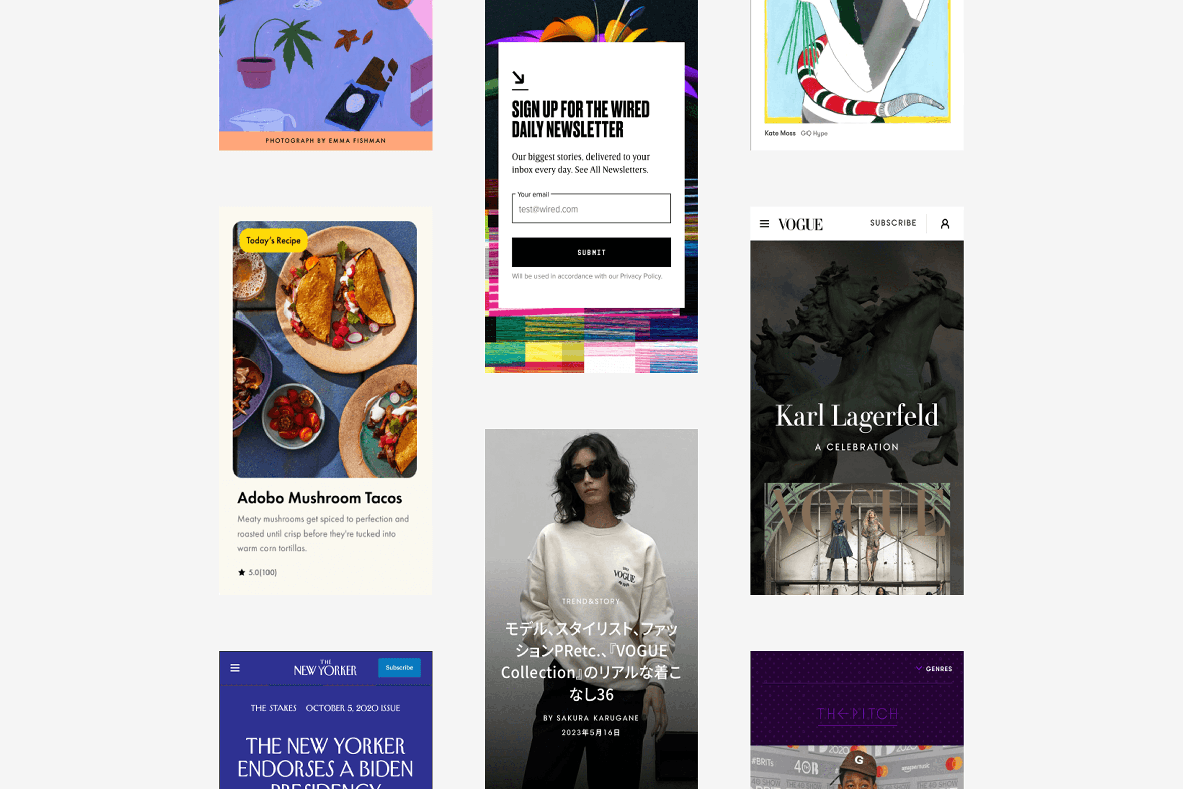Verso components supporting multiple editorial brand experiences