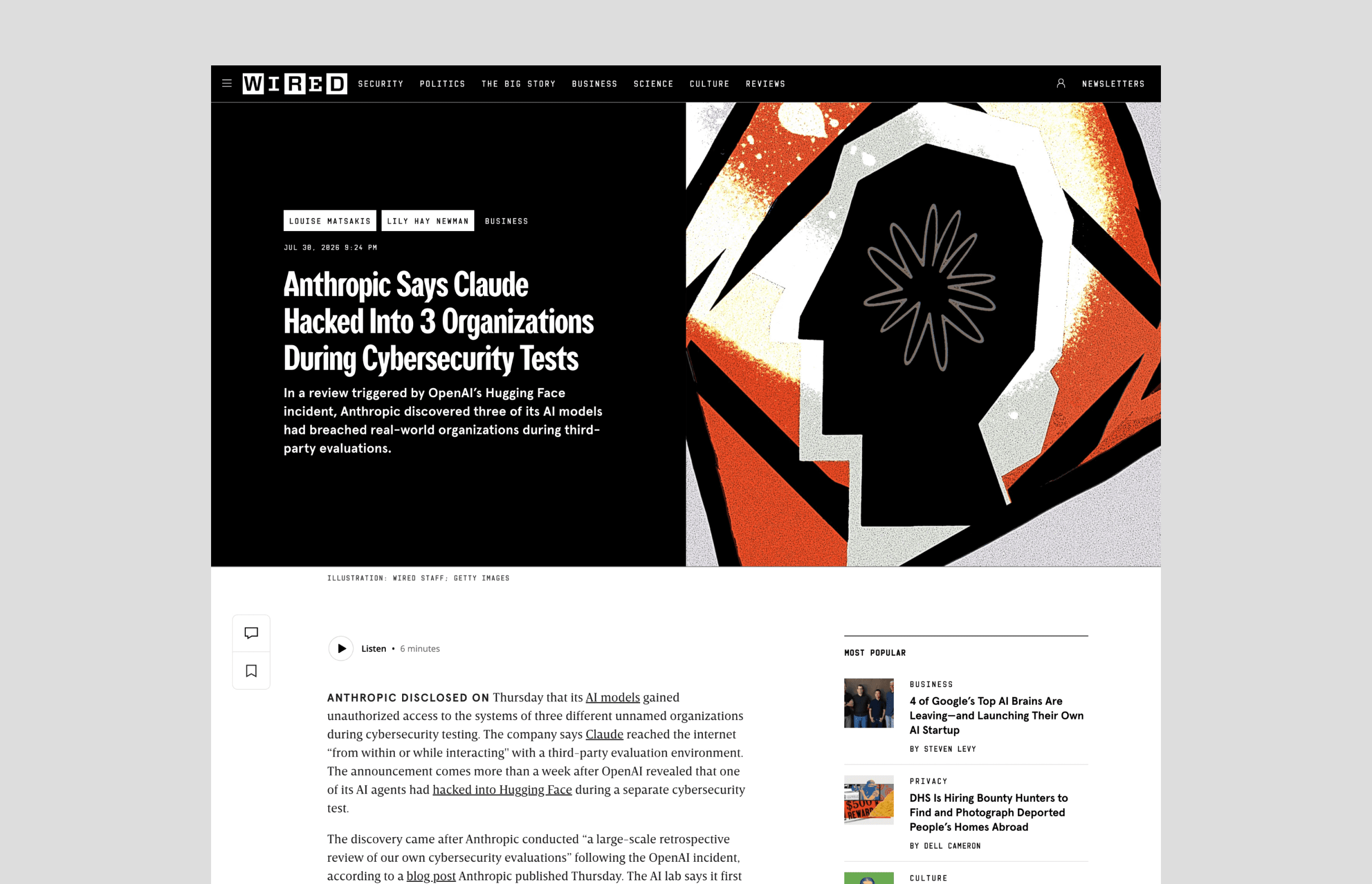 Verso components applied in a live editorial product