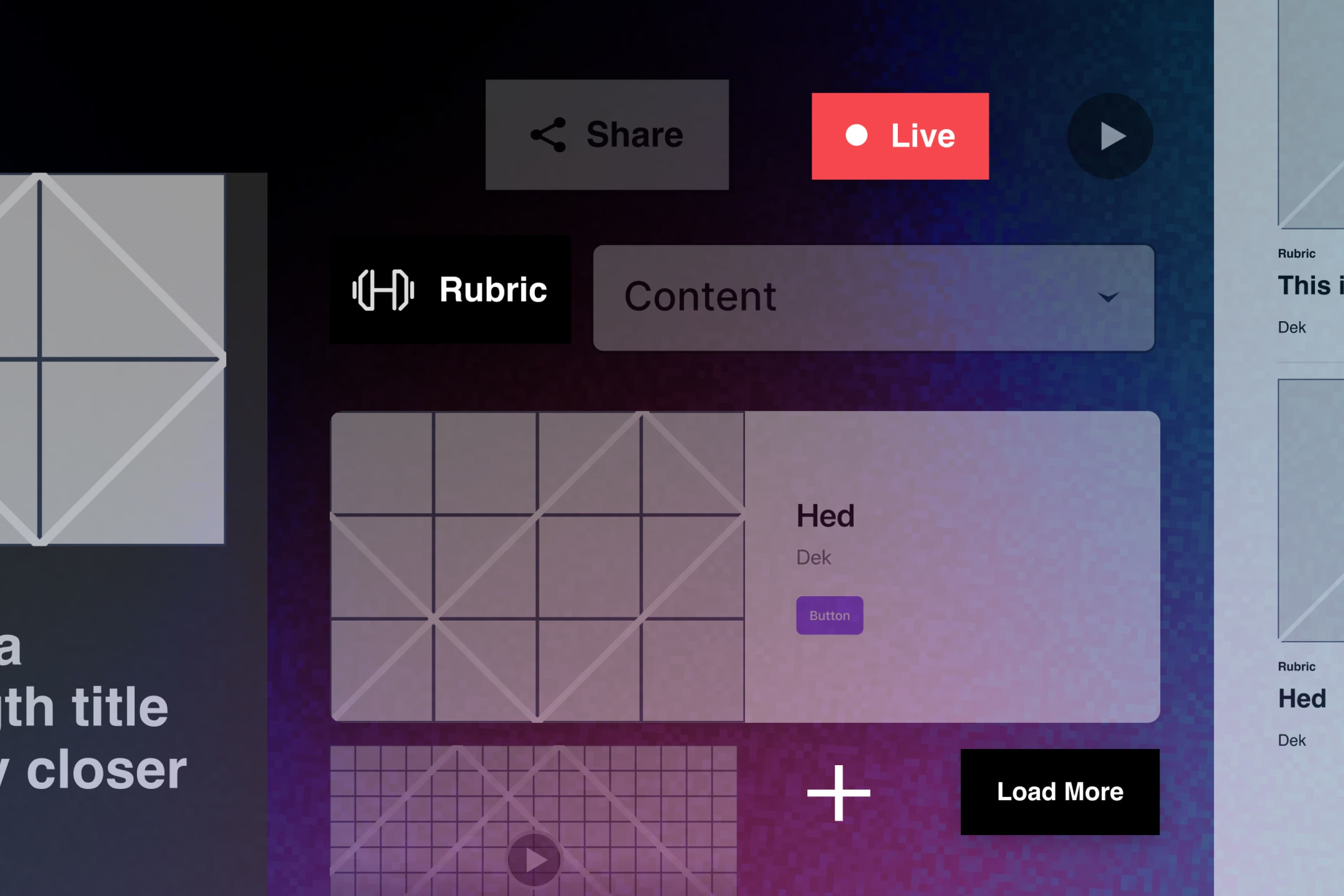 Verso design system UI collage with navigation and content components