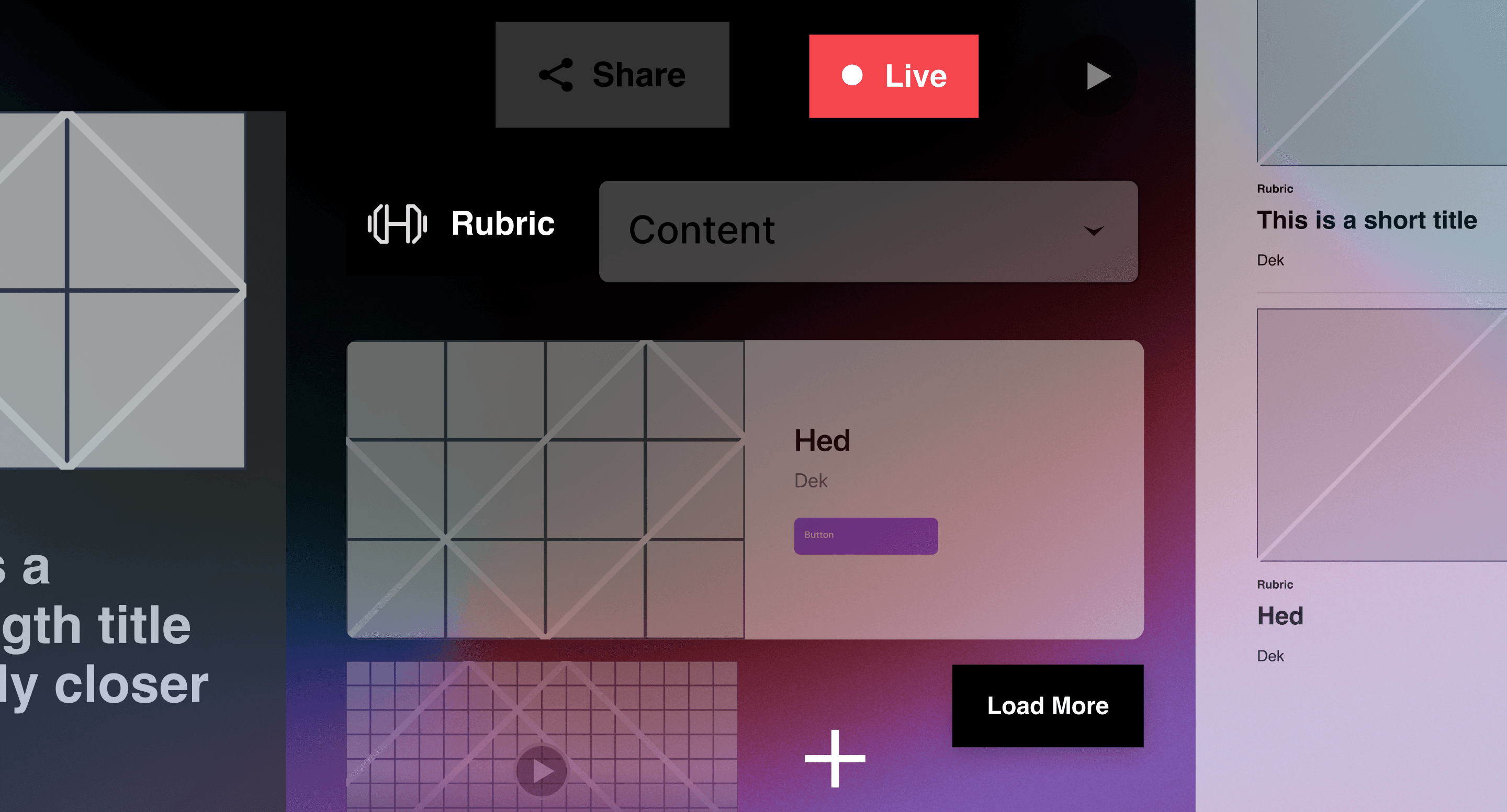 Verso design system UI collage with navigation and content components